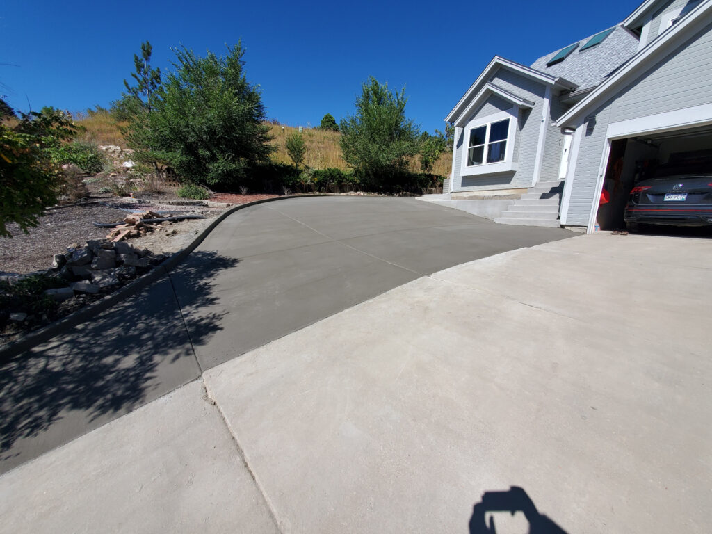concrete driveway